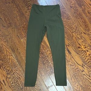 Lily & Lottie Olive  Green High-Waisted Leggings Size: XL